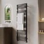 Black Curved Towel Radiator 1530 x 500mm – Ember
