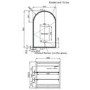 Single Door Chrome Bathroom Mirror Cabinet with Lights Demister & Shaver Socket 500 x 800mm - Empire