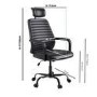 Ergonomic Black Faux Leather High Back Swivel Office Chair - Emmanuel