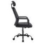 Ergonomic Black Faux Leather High Back Swivel Office Chair - Emmanuel