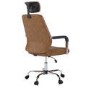 Ergonomic Brown Faux Leather High Back Swivel Office Chair - Emmanuel