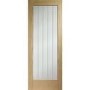 Internal Oak Fully-Glazed Cottage Door with Clear Etched Glass - Pre-Finished - 1981 x 711 x 35mm - Suffolk Essential - XL Joinery