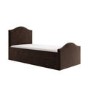 Brown Velvet Single Guest Bed with Trundle - Elsie