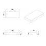 560mm Wood Effect Wall Hung Floating Vanity Shelf - Evora