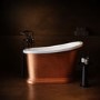 Copper Effect Roll Top Deep Freestanding Bath 1300 x 720mm - Florence