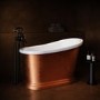 Copper Effect Roll Top Deep Freestanding Bath 1300 x 720mm - Florence