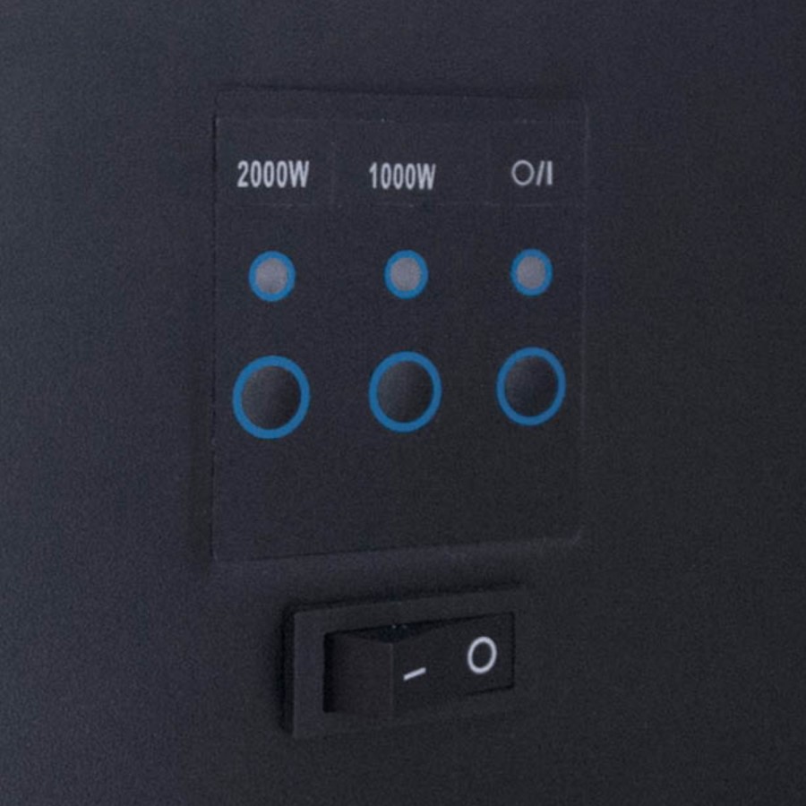 Be Modern Elstow Black Outset Electric Stove Fire
