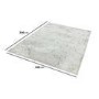 Large Silver Rug with Marble Effect - 290 x 200 cm - Aurora