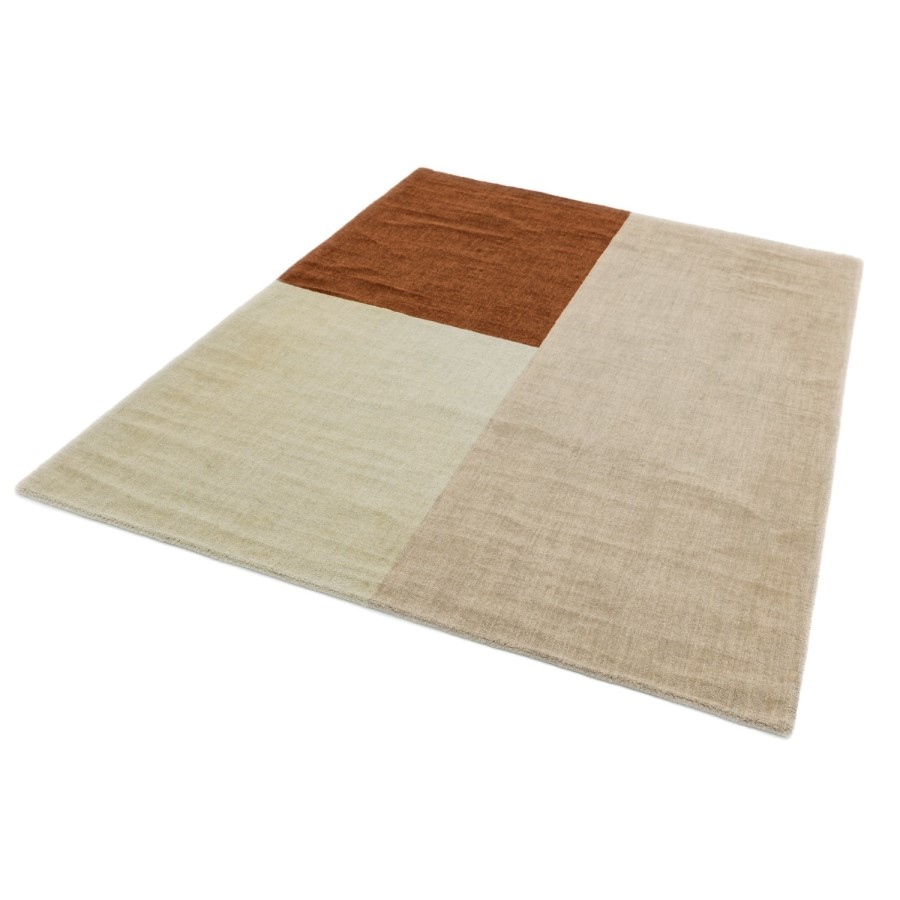 Cream & Copper Hand Woven Wool Rug - 230 x 160 cm - Blox