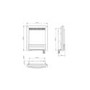 Flare By Be Modern Ember Black Nickle Inset Electric Fireplace