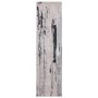 Black & Grey Runner Rug with Marble Effect - 240 x 66 cm - Aurora