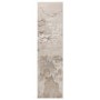 Beige Runner Rug with Marble Effect - 240 x 66 cm - Aurora