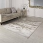 Large Beige Rug with Marble Effect - 290 x 200 cm - Aurora