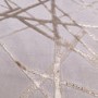 Large Beige Rug with Gold Scoring - 290 x 200 cm - Aurora