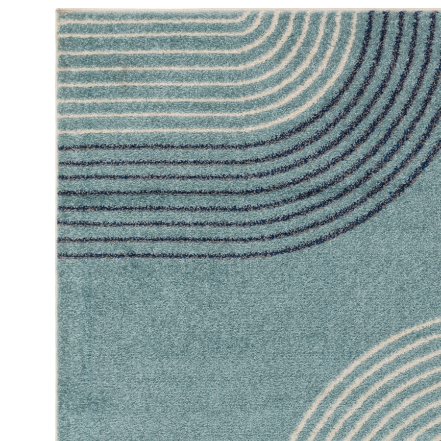 Retro Geometric Multicoloured Rug - 170 x 120 cm - Muse