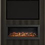 Be Modern Flare Avella Grande Black Inset Electric Media Wall Fireplace 45 Inch
