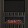 Be Modern Flare Avella Grande Black Inset Electric Media Wall Fireplace 45 Inch