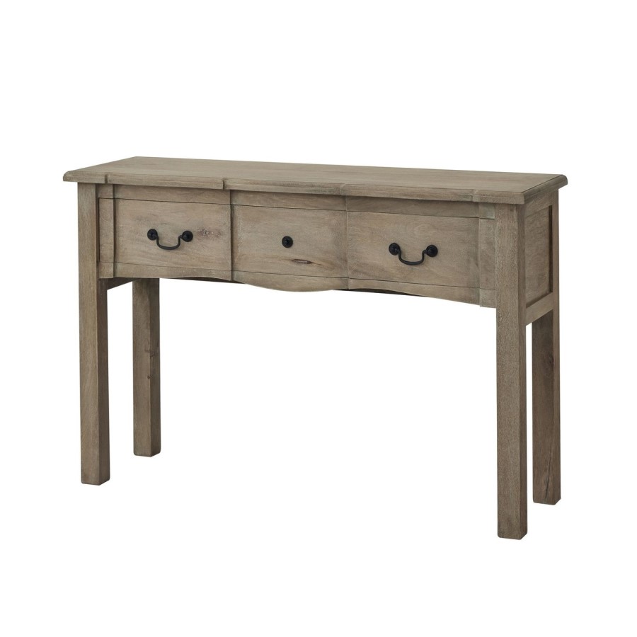 ALMOST PERFECT -  Solid Mango Wood 1 Drawer Console- Copgrove