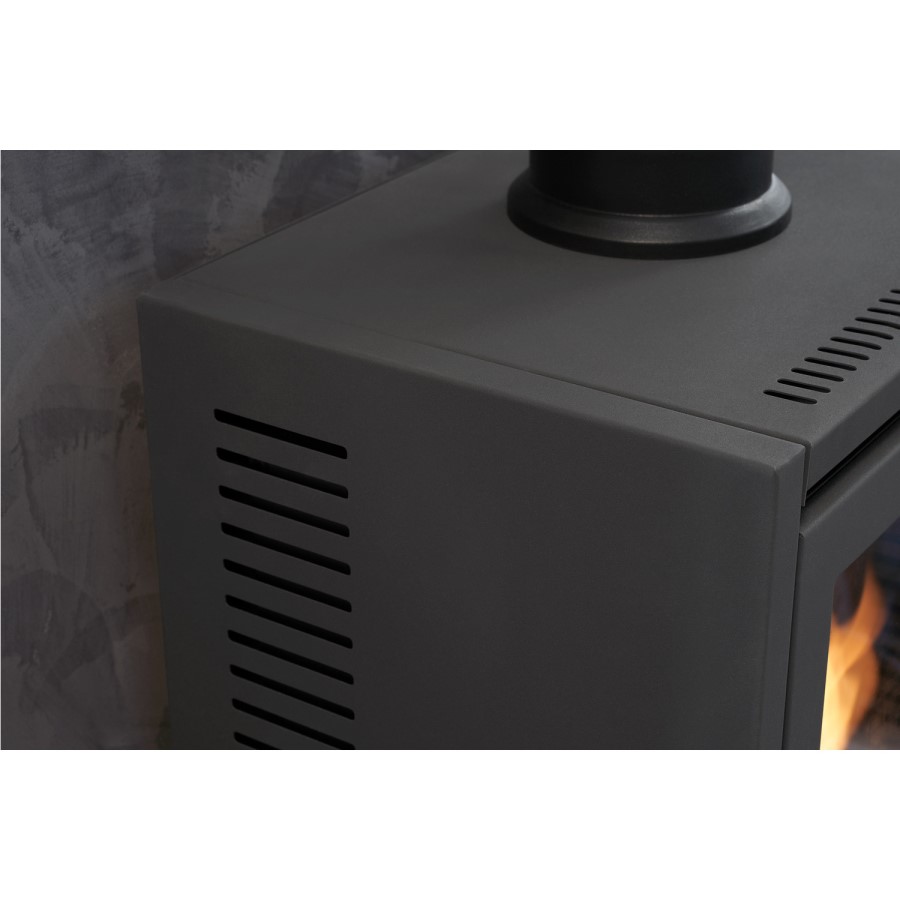 Bioethanol Wood Burning-Style Flueless Stove with Log Store - OKO S1