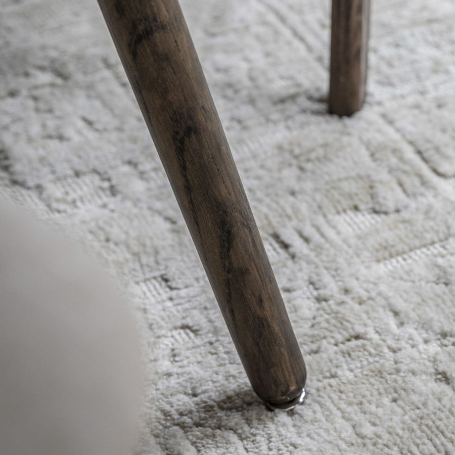 ONLY OPENED - Siya Small Square Smoked Dining Table - Caspian House