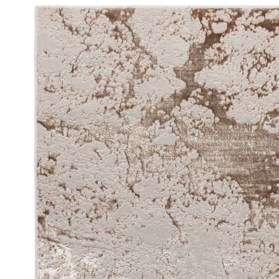 Large Beige Rug with Marble Effect - 340 x 240 cm - Strata - Aurora