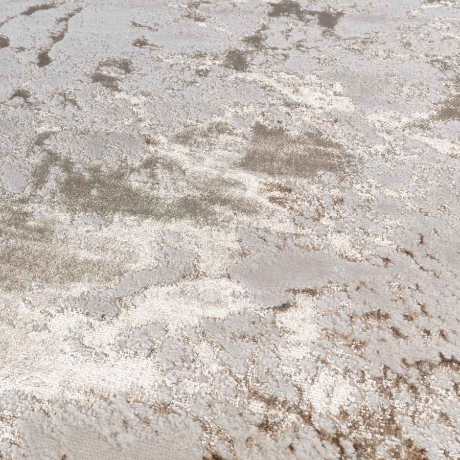 Large Beige Rug with Marble Effect - 340 x 240 cm - Strata - Aurora