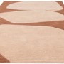 Large Rust Rug with Collage Design - 290 x 200 cm - Canvas