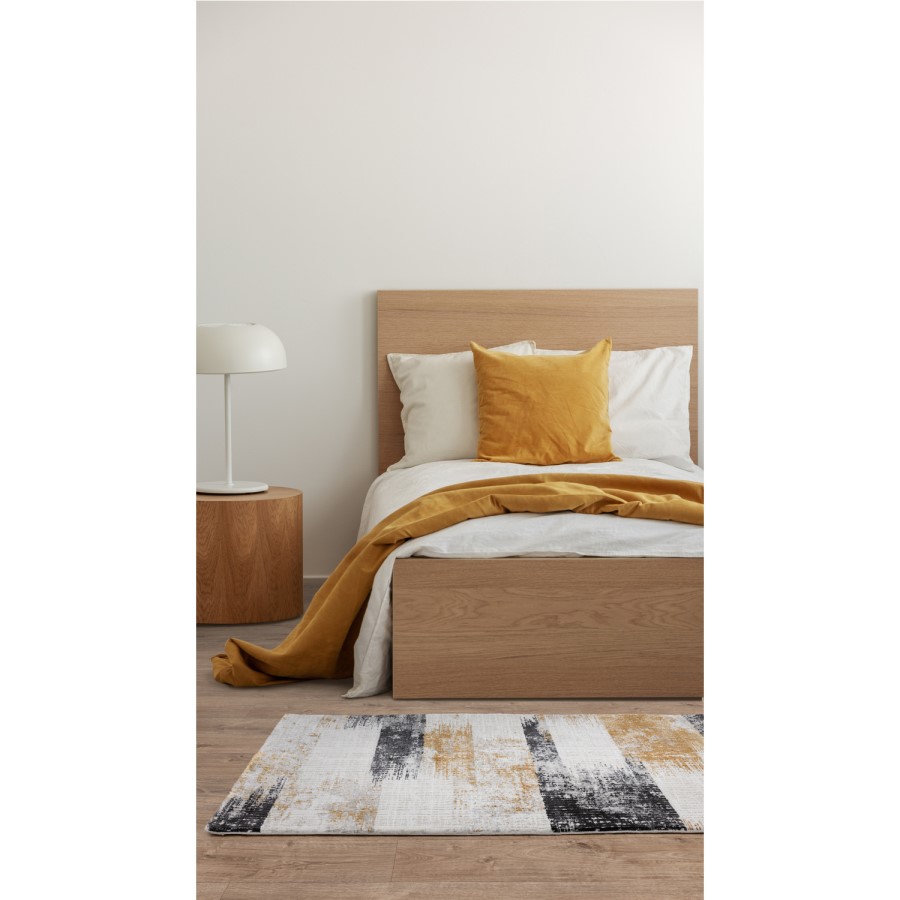 Abstract Gold Rug - 170 x 120 cm - Kuza