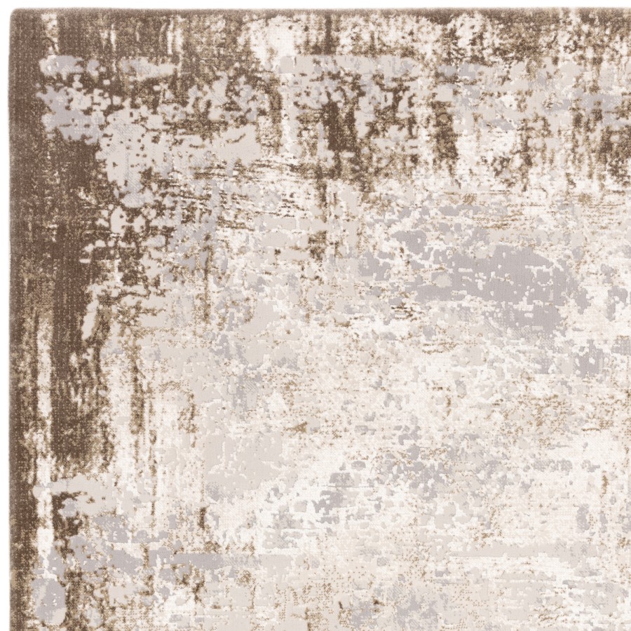 Distressed Beige Rug - 230 x 160 cm - Border - Kuza