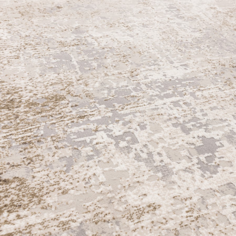 Distressed Beige Rug - 230 x 160 cm - Border - Kuza