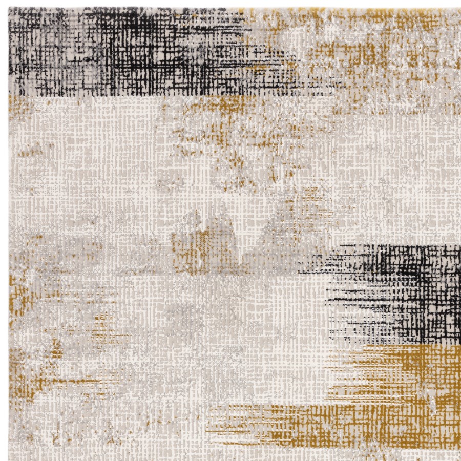 Abstract Gold Rug - 170 x 120 cm - Kuza