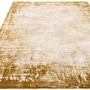 Large Distressed Gold Rug - 290 x 200 cm - Border - Kuza