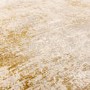 Large Distressed Gold Rug - 290 x 200 cm - Border - Kuza