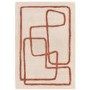Large Copper Rug with Abstract Lines - 300 x 200 cm - Infinity - Matrix