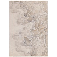 Large Abstract Cream Rug - 300 x 200 cm - Setas - Seville