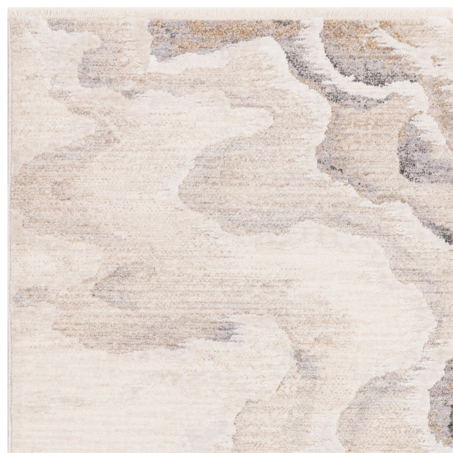 Large Abstract Cream Rug - 300 x 200 cm - Setas - Seville