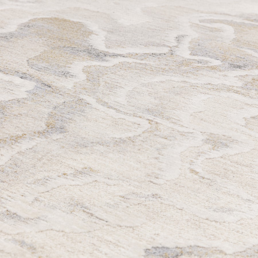 Large Abstract Cream Rug - 300 x 200 cm - Setas - Seville
