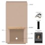 Prebuilt Media Wall with Bioethanol Log Burner-Style Fireplace - Acantha OKO S1