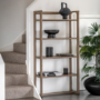Dark Oak Smoke Craft Open Display Unit - Gallery