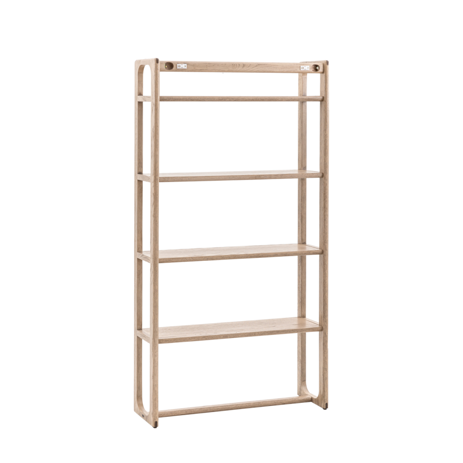 Dark Oak Smoke Craft Open Display Unit - Gallery