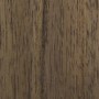 Dark Wood Ribbed 3 Drawer Bedside Table - Fully Assembled - Farah