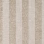 Beige Striped Upholstered King Size Ottoman Bed with Curved Headboard - Farrow