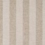 Beige Striped Upholstered Small Double Ottoman Bed with Curved Headboard - Farrow