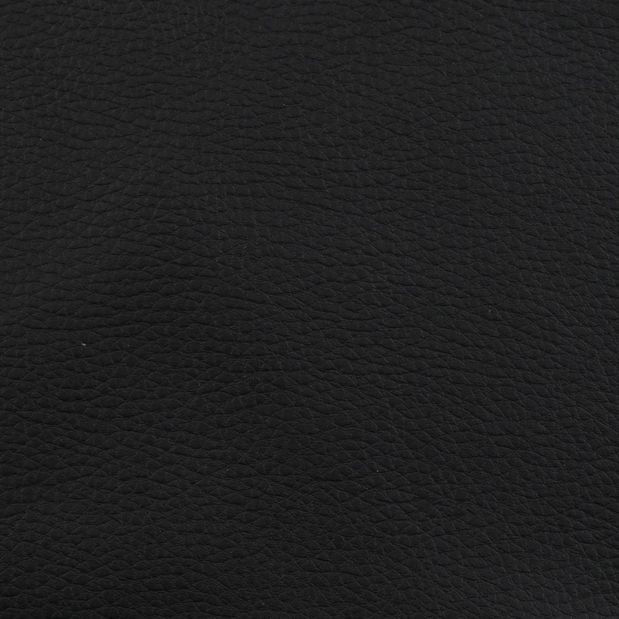 Black Faux Leather and Walnut High Back Swivel Office Chair - Forest