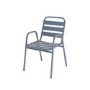4 Seater Grey Aluminium Square Garden Dining Set