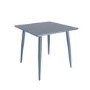 4 Seater Grey Aluminium Square Garden Dining Set