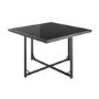 8 Seater Grey Metal Cube Garden Dining Set with Cream Chairs