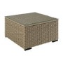 6 Seater Beige U Shaped Rattan Garden Sofa Set with Matching Coffee Table