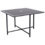 8 Seater Grey Rattan Cube Garden Dining Set with Matching Parasol