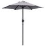 8 Seater Grey Rattan Cube Garden Dining Set with Matching Parasol